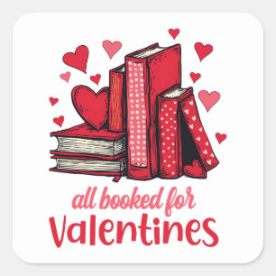 Valentijnse Valentijnen allemaal geboekt voor boe Vierkante Sticker