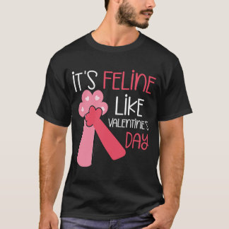 Valentijnse Valentijnsdag Cat Kitten Eigenaar Cute T-shirt