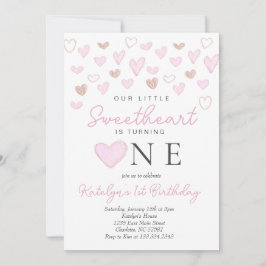 Valentijnse verjaardagsuitnodiging kaart