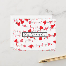 Valentijnse verlichting briefkaart