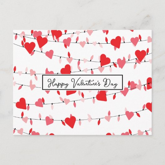 Valentijnse verlichting briefkaart (Voorkant)
