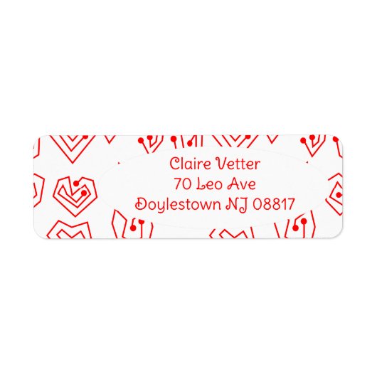 Valentijnse versie Mazes Etiket (Voorkant)