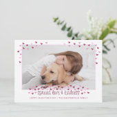 Valentijnse  VERSPREIDEN VERLIES EN KINDEREN Foto Feestdagenkaart (Staand voorkant)