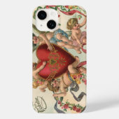 Valentijnse , Victoriaans engelen Cherubs hart Case-Mate iPhone Case (Achterkant)