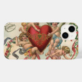 Valentijnse , Victoriaans engelen Cherubs hart Case-Mate iPhone Case (Achterkant (horizontaal))