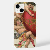 Valentijnse , Victoriaans engelen Cherubs hart Case-Mate iPhone Case (Achterkant)