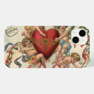  Valentijnse , Victoriaans engelen Cherubs hart Case-Mate iPhone Case