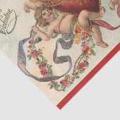  Valentijnse , Victoriaans engelen Cherubs hart Tissuepapier (Detail)