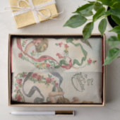  Valentijnse , Victoriaans engelen Cherubs hart Tissuepapier (Geschenk)