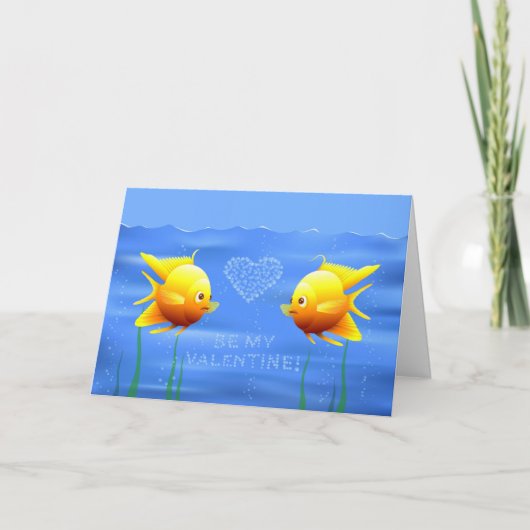Valentijnse visserij feestdagen kaart (Voorkant)