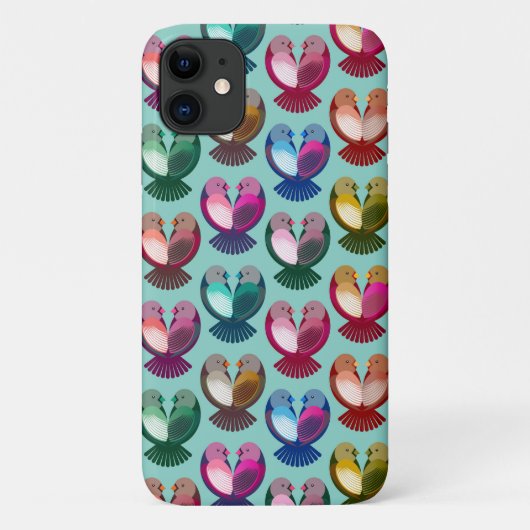 Valentijnse vogeltjes in de liefde Case-Mate iPhone case (Achterkant)