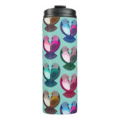 Valentijnse vogeltjes in de liefde thermosbeker (Voorkant)