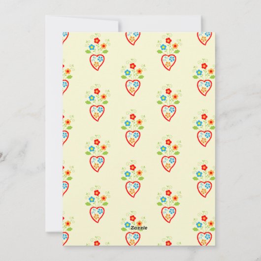 Valentijnse volkshuisvesting van Portugal Feestdagenkaart (Achterkant)