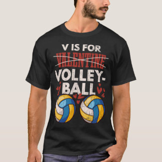 Valentijnse volleybalcadeaus voor volleybalspeler t-shirt