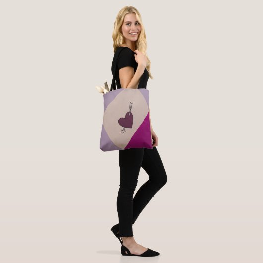 Valentijnse vrouwen tote bag (Op model)