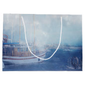 Valentijnse Waterverf Nautical "Love" Groot Cadeauzakje (Achterkant)