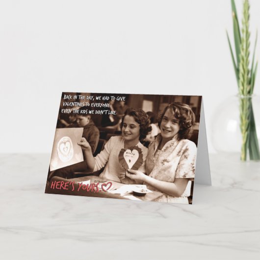 Valentijnse  - We hebben ze aan iedereen gegeven Kaart (Voorkant)