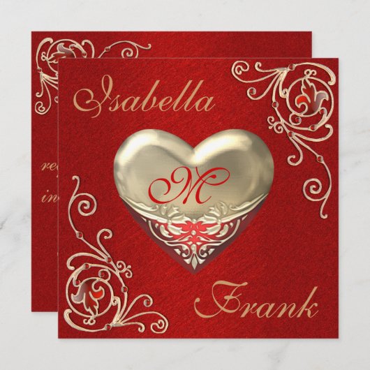 Valentijnse  Weddenschap met een prachtig hart Kaart (Voorkant / Achterkant)