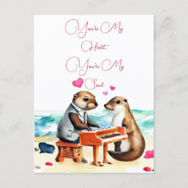 Valentijnse Wenskaart Otter Briefkaart