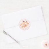 Valentijnse  worden poppin ronde sticker (Envelop)