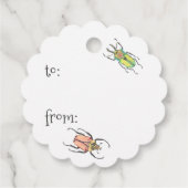 Valentijnse XOXO-balken en Kisses Lovebug-balken Bedankjes Labels (Achterkant)