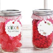 Valentijnse XOXO-balken en Kisses Lovebug-balken Bedankjes Labels