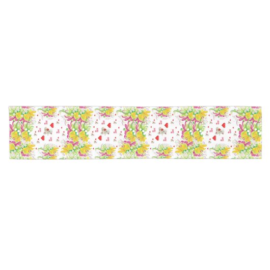 Valentijnse zaaddrager korte tafelloper (Horizontaal)