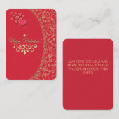 VALENTIJNSE  ~ Zakelijke kaart Visitekaartje (Voorkant / Achterkant)