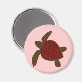 Valentijnse zeeen schildpadmagneet magneet (Voorkant / Achterkant)