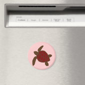 Valentijnse zeeen schildpadmagneet magneet (Insitu (Vaatwasser))