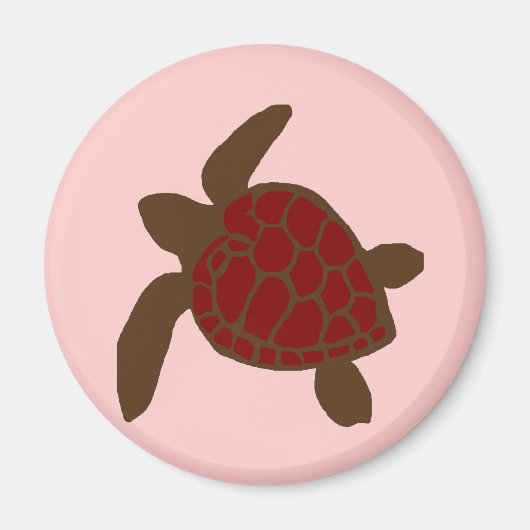 Valentijnse zeeen schildpadmagneet magneet (Voorkant)