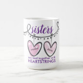 Valentijnse zusters Hartskoppels Aangepast Koffiemok (Center)