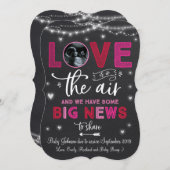 Valentijnse Zwangerschap Aankondiging Ultrageluids (Voorkant / Achterkant)