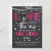 Valentijnse Zwangerschap Aankondiging Ultrageluids (Voorkant)