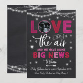 Valentijnse Zwangerschap Aankondiging Ultrageluids (Voorkant / Achterkant)