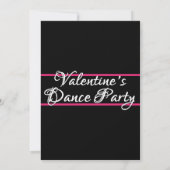 Valentijnse zweet 16 Dance Party-uitnodigingen Kaart (Achterkant)