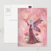 Valentijnsfee Postkaart Feestdagenkaart (Voorkant / Achterkant)