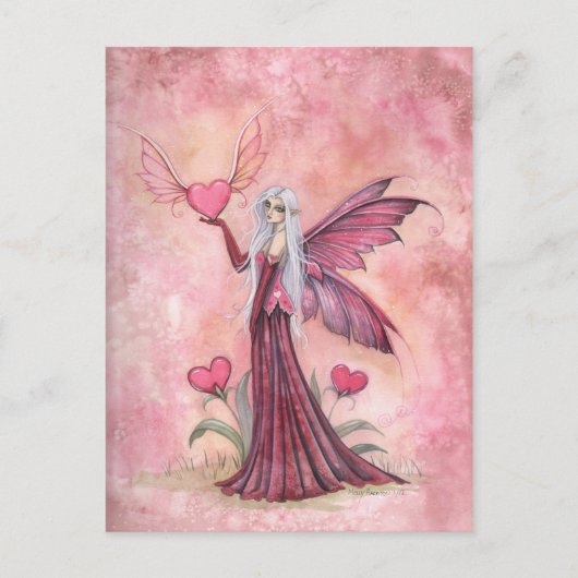 Valentijnsfee Postkaart Feestdagenkaart (Voorkant)