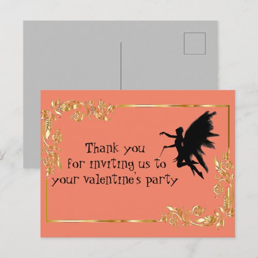 valentijnsfeest briefkaart (Voorkant / Achterkant)