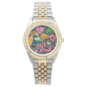 Valentijnsfeest Papegaai Horloge