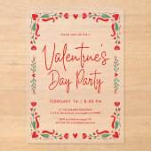 Valentijnsfeest uitnodiging (Voorkant)