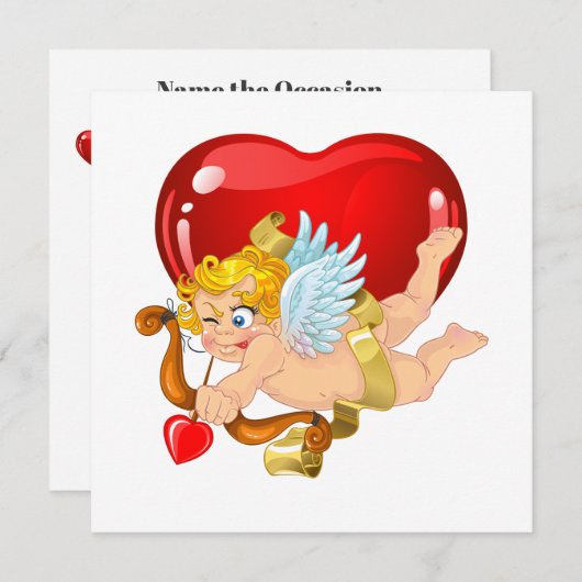 Valentijnsfeest Uitnodiging (Voorkant / Achterkant)