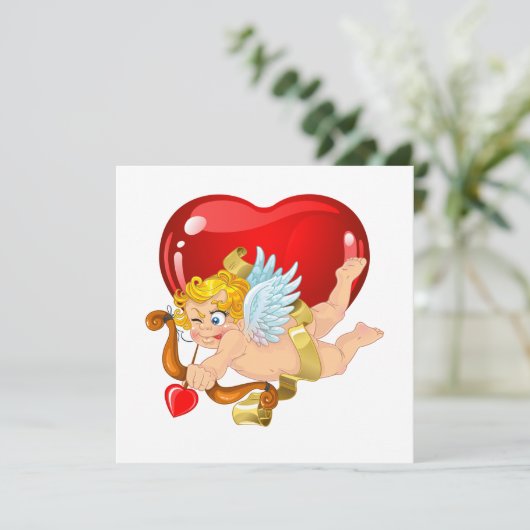 Valentijnsfeest Uitnodiging (Staand voorkant)