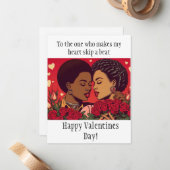 Valentijnsfeest Viering van LGBTQI-romantiek Notitiekaartje (Voorkant / Achterkant in situ)