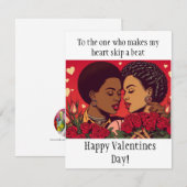 Valentijnsfeest Viering van LGBTQI-romantiek Notitiekaartje (Voorkant / Achterkant)