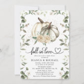 Valentijnsfeest Witte Pompoen Groene Couples Bruil Kaart (Voorkant)