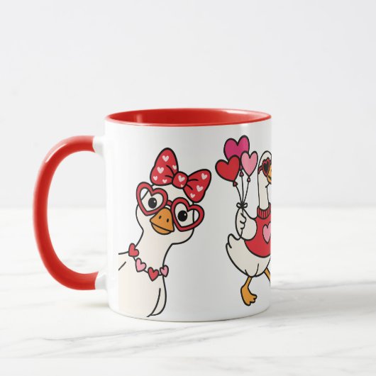 Valentijnsgans  mok (Links)