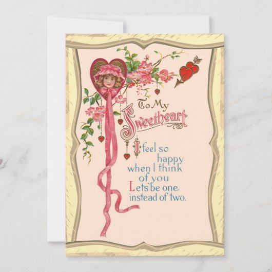 Valentijnsgedicht Feestdagenkaart (Voorkant)
