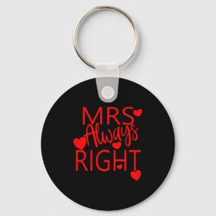 Valentijnsgeschenk voor vrouw van echtgenoot Mevro Sleutelhanger