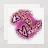 Valentijnsgrafitti Feestdagenkaart (Voorkant / Achterkant)